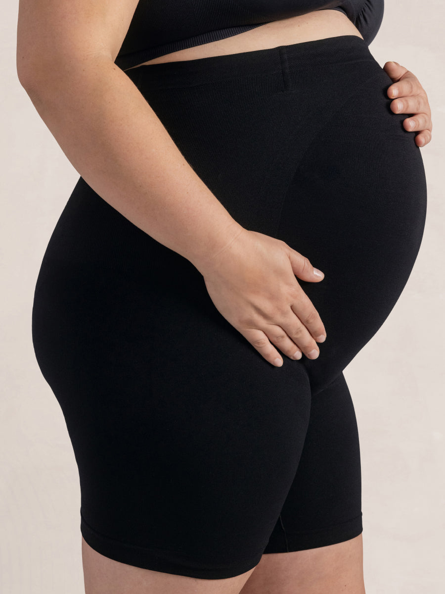 Shapermint Essentials Embrace Maternity Belly Support Shorts