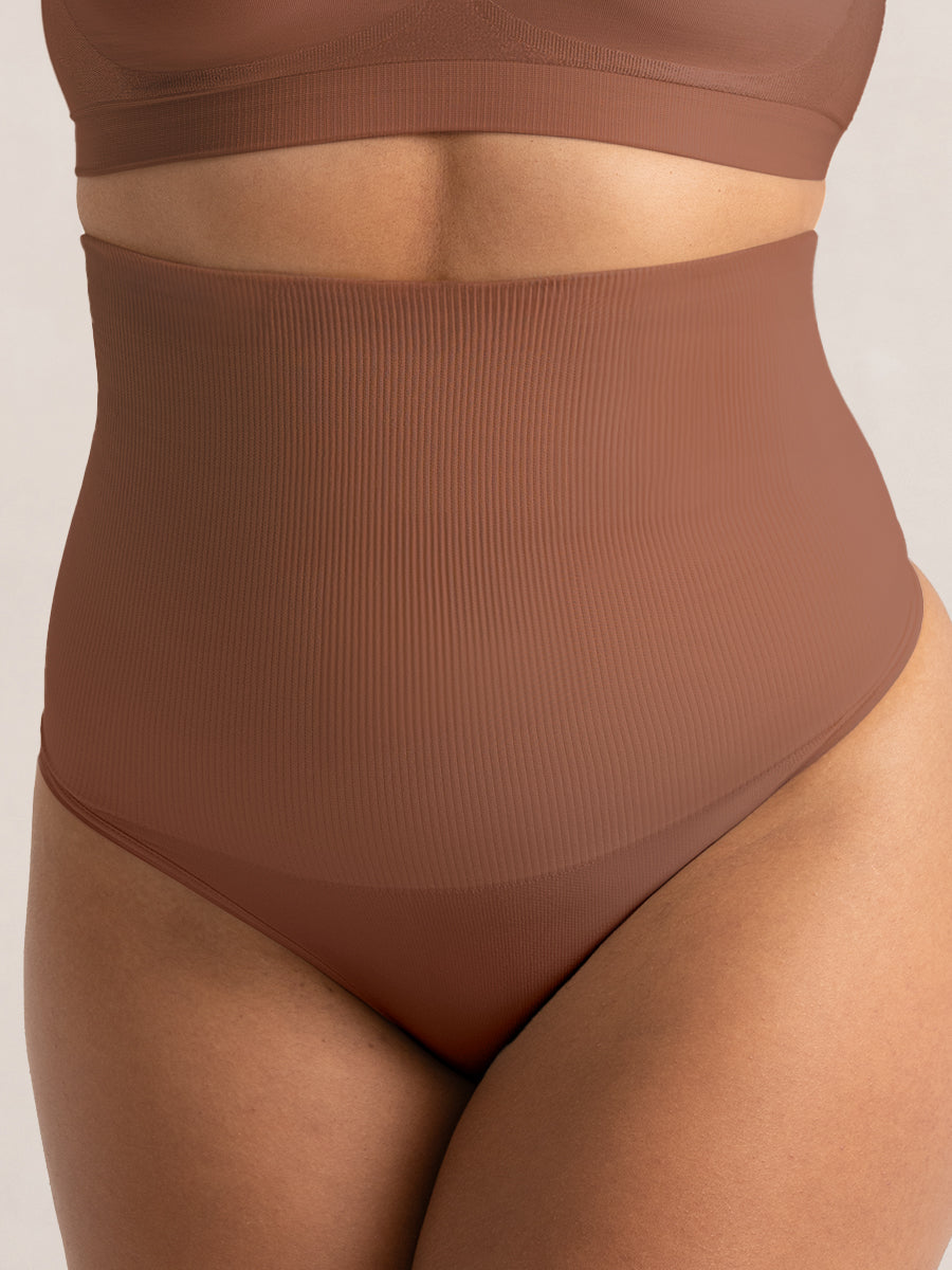 Bundle Shapermint Essentials - 1 High Waisted Shaper Thong + 1 High Waisted Shaper Boyshort + 1 High Waisted Shaping Panty