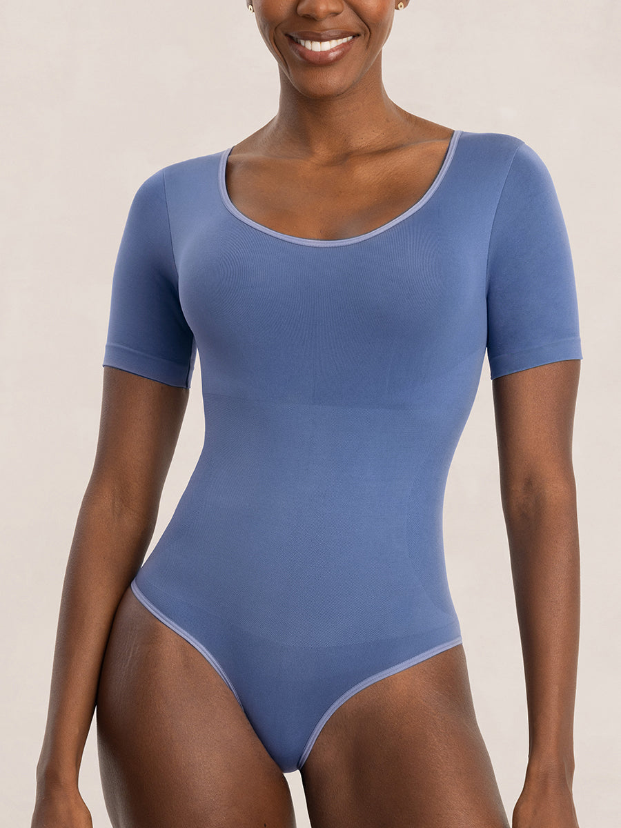 Shapermint Essentials All Day Every Day Short Sleeve Bodysuit