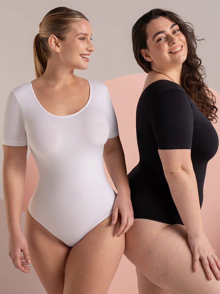 Shapermint Essentials All Day Every Day Short Sleeve Bodysuit
