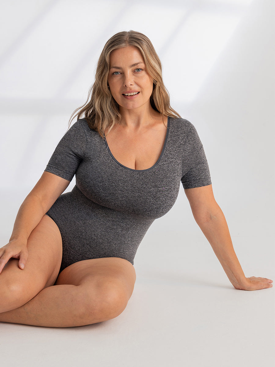 Shapermint Essentials All Day Every Day Short Sleeve Bodysuit