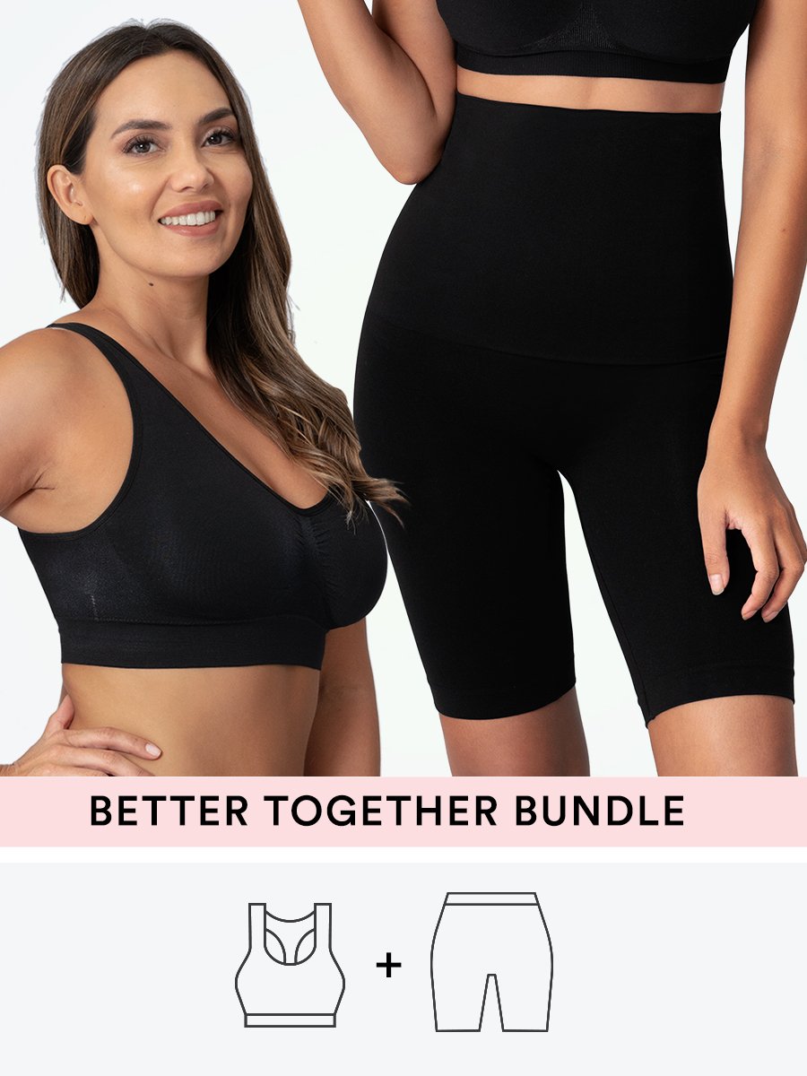 Bundle Truekind® & Shapermint Essentials - 1 Shaping Bra + 1 High Waisted Shaper Shorts