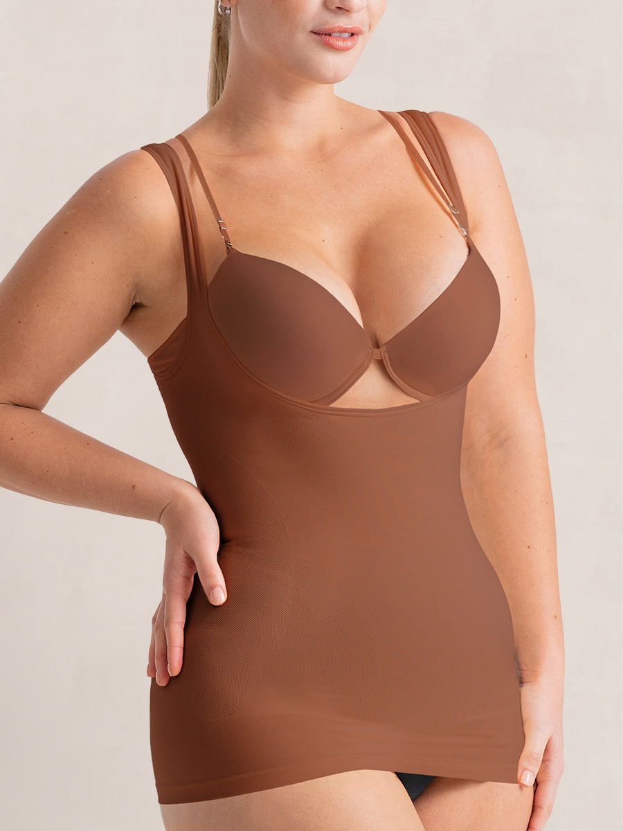 Bundle Shapermint Essentials - 1 Open-Bust Shaper Cami + 1 Scoop Neck Cami