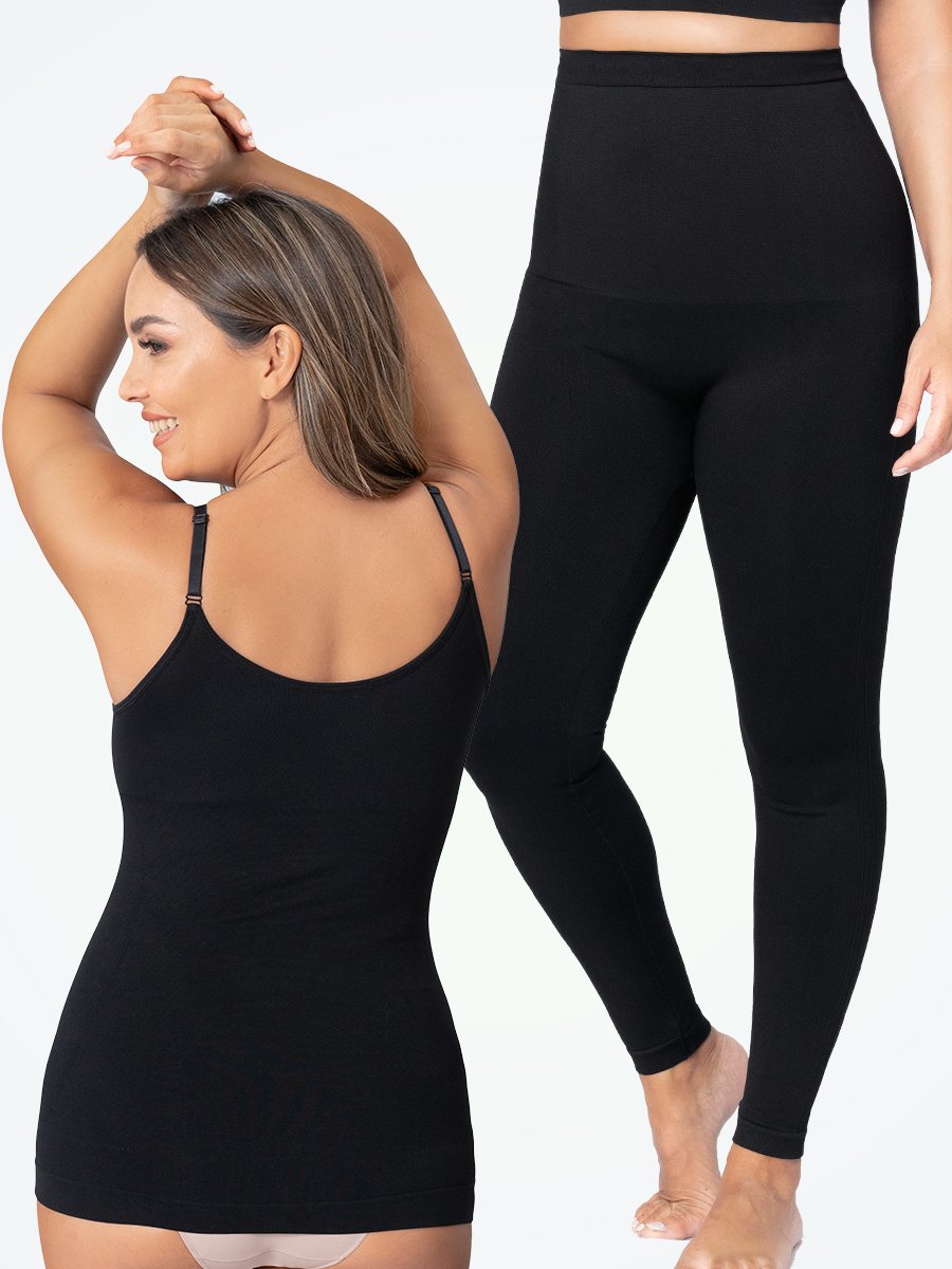 1 Scoop Neck Cami + 1 High Waisted Shaping Leggings