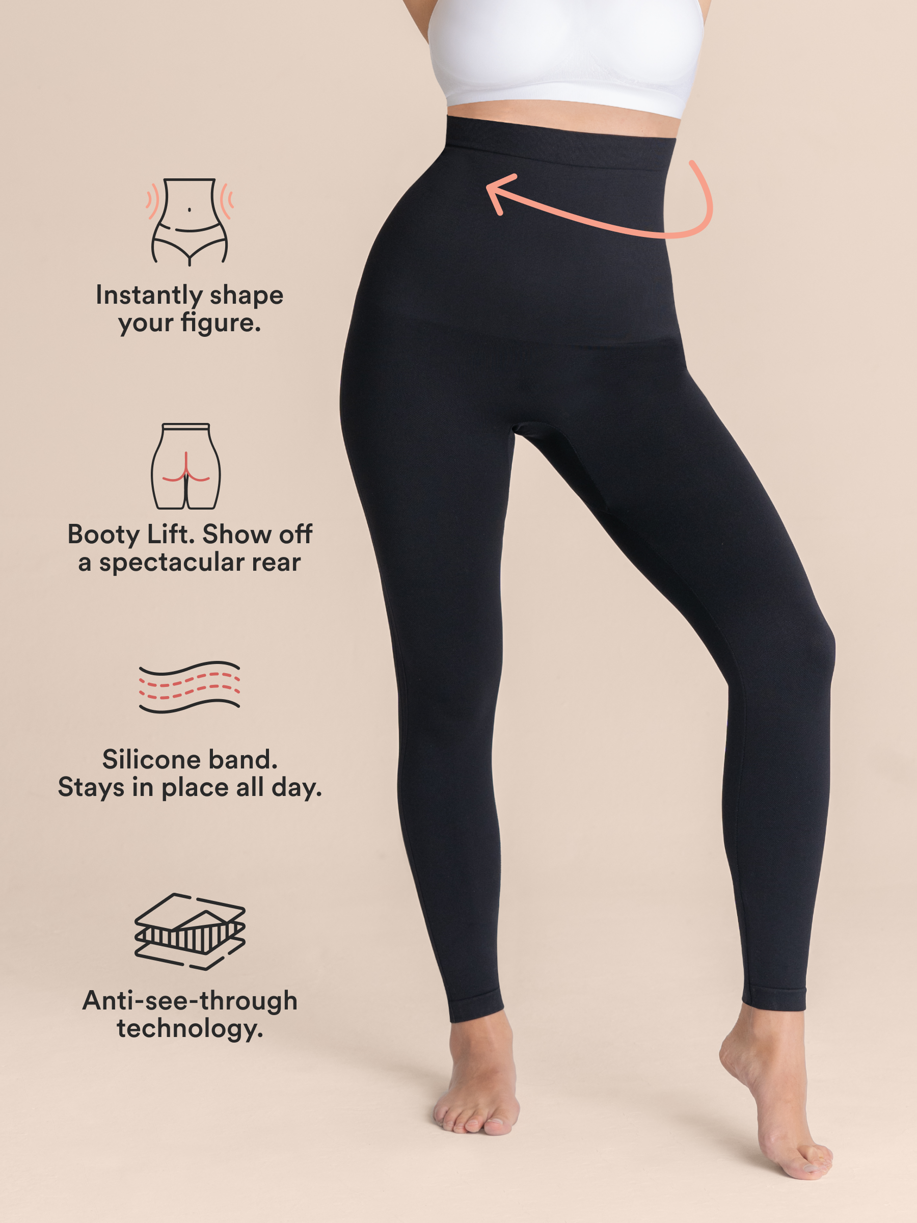 1 Scoop Neck Cami + 1 High Waisted Shaping Leggings