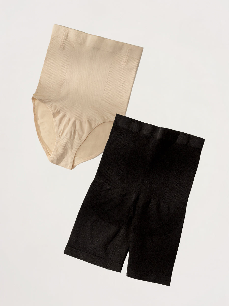 Bundle Shapermint Essentials - 1 High Waisted Shaper Panty + 1 High Waisted Shaper Shorts
