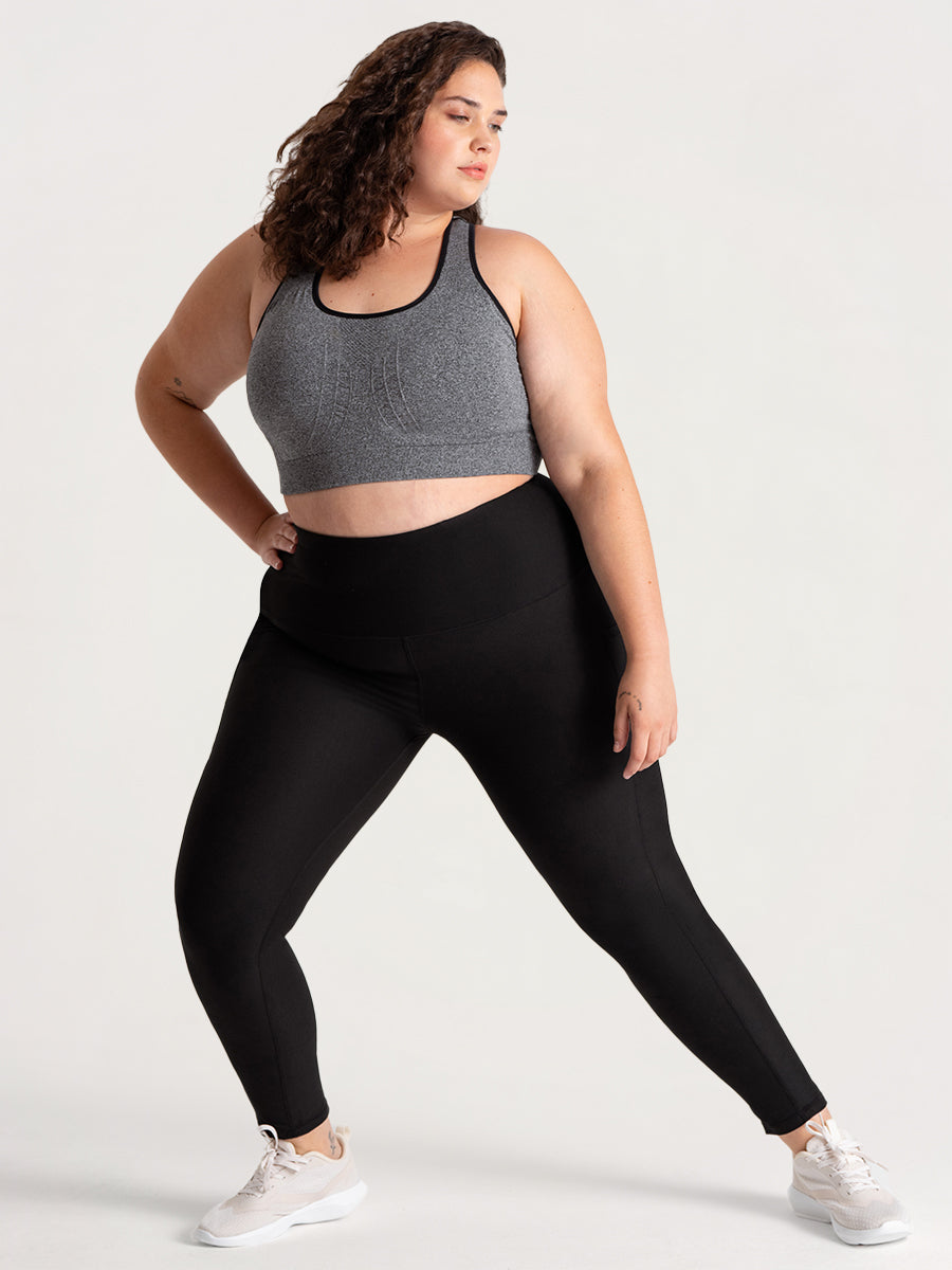 Bundle Truekind® & Shapermint Essentials - 1 Seamless Racerback Sports Bra + 1 Active Leggings