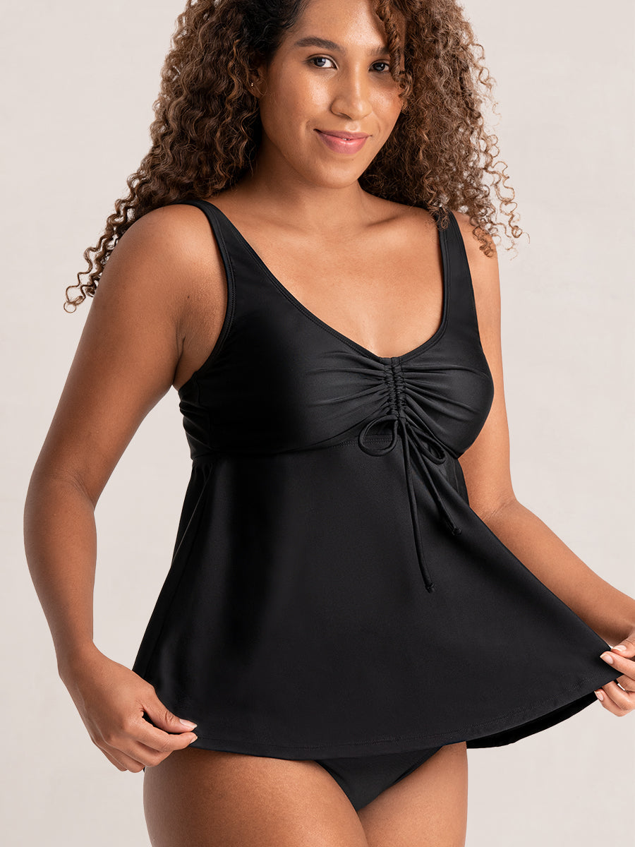 Bundle Shapermint Essentials - 1 Bikini Bottom + 1 Tie-Front Tankini