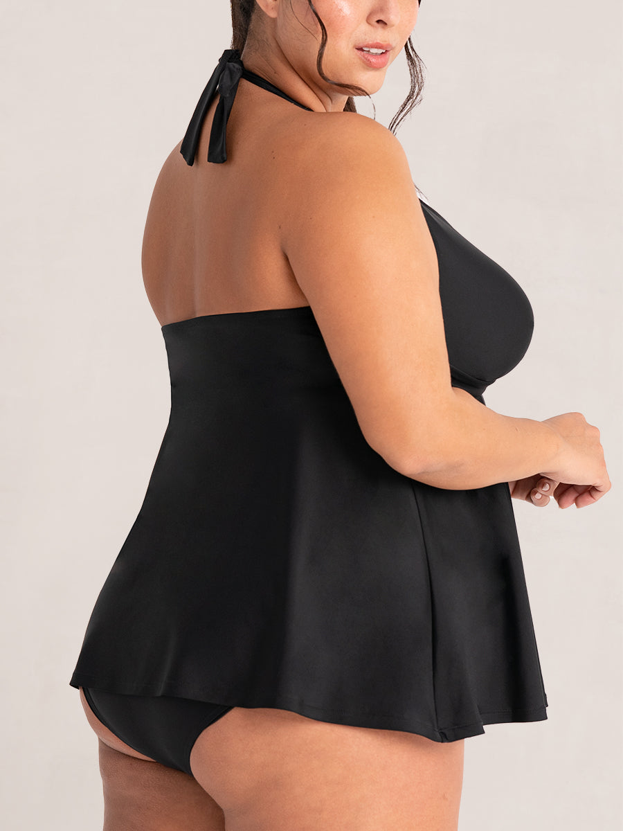 Bundle Shapermint Essentials - 1 Bikini Bottom + 1 V-Neck Halter Tankini