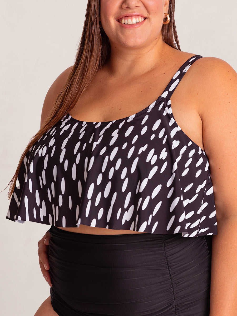 Bundle Shapermint Essentials - 1 Halter Bikini Top + 1 Ruffled Bikini Top + 1 Bikini Bottom