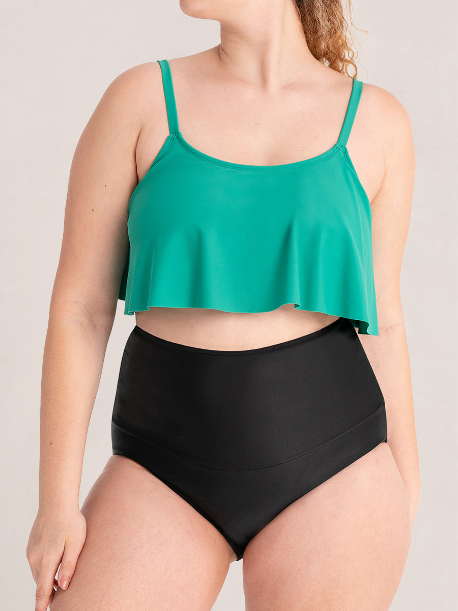 Bundle Shapermint Essentials - 1 Swim Bottom + 1 Ruffled Bikini Top