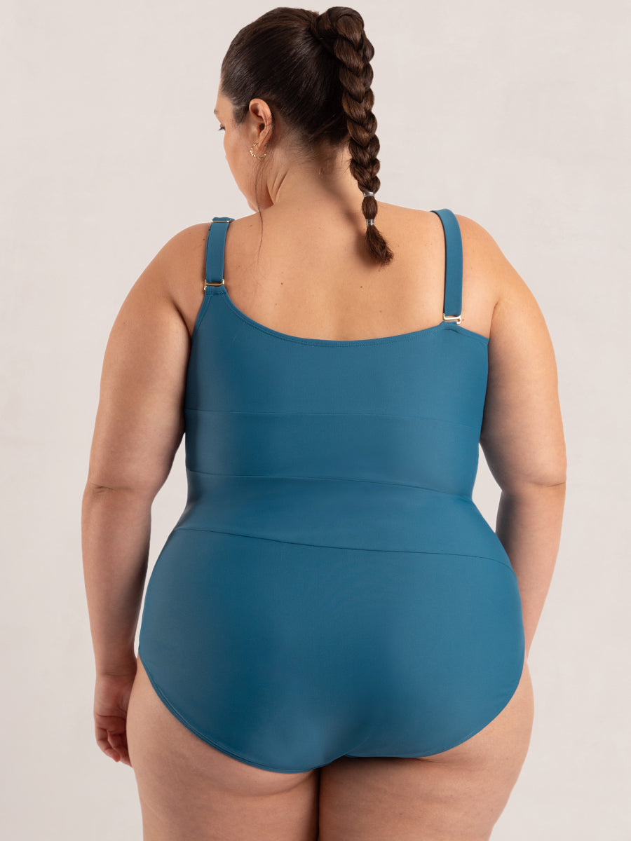 Shapermint Essentials One Shoulder Control Swimsuit